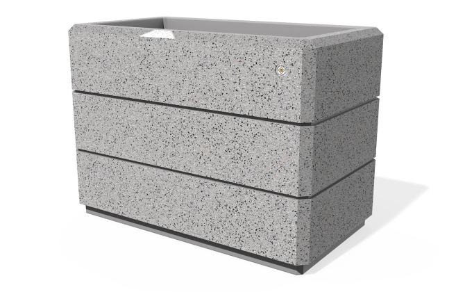RECTANGULAR CONCRETE PLANTER