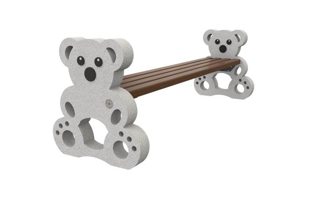 CONCRETE BENCH – TEDDY BEAR