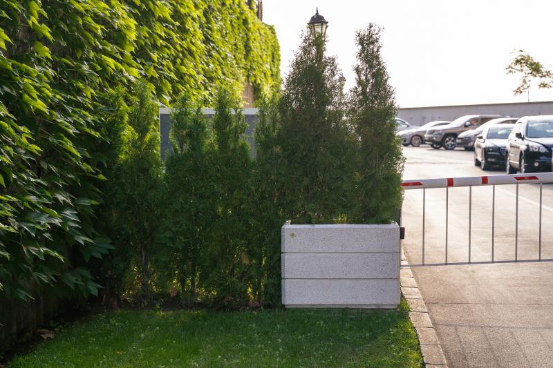  RECTANGULAR CONCRETE PLANTER