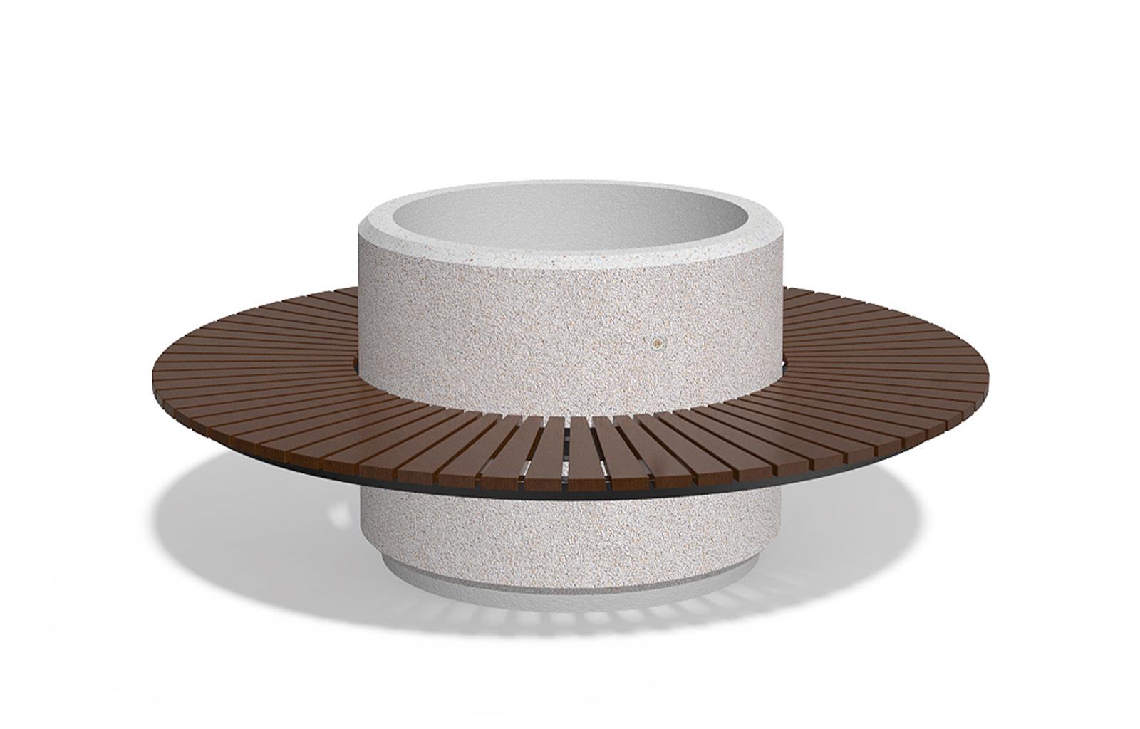 URBNLIVING Blumentopf In Betonoptik Mit Holzbeinen – Für Drinnen & Draußen, In Verschiedenen Größen & Farben